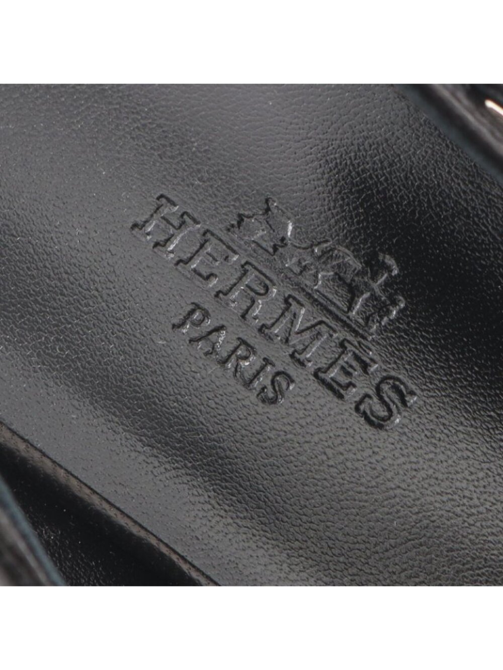 Hermes Sandals Bree Kelly Buckle Black Leather - Picture 5 of 9